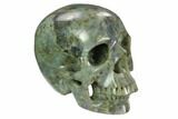 Realistic, Polished Labradorite Skull #127574-4